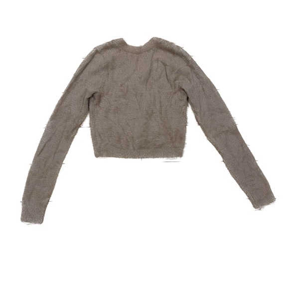 fuzzy hollister button up - Picture 3 of 5